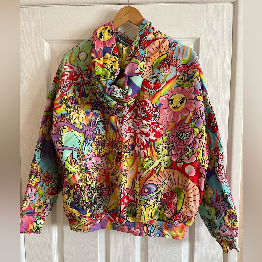 Desigual Maria Escote Y2K colorful hoodie M - Picture 5 of 7